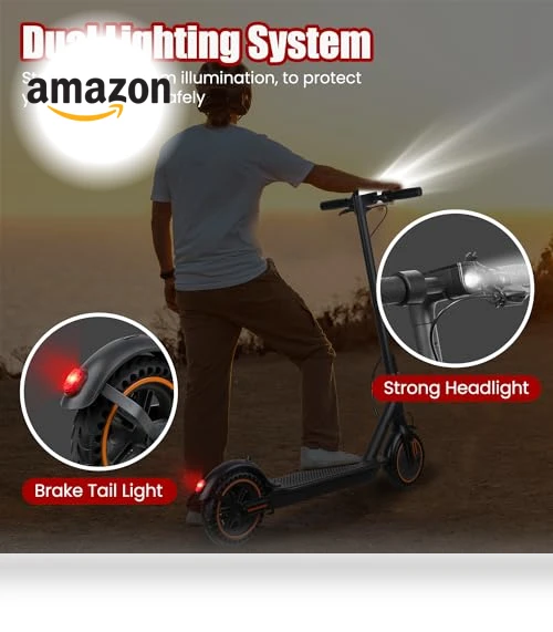 8.5" Solid Tires Electric Scooter for Adults with Smart APP and Cruise Control — Electric Self-Balancing Scooters, widoway
