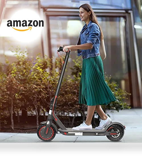 Portable Foldable Electric Scooter for Adults - 8.5" Solid Tires, 350W Motor — Electric Vehicles, Roinside