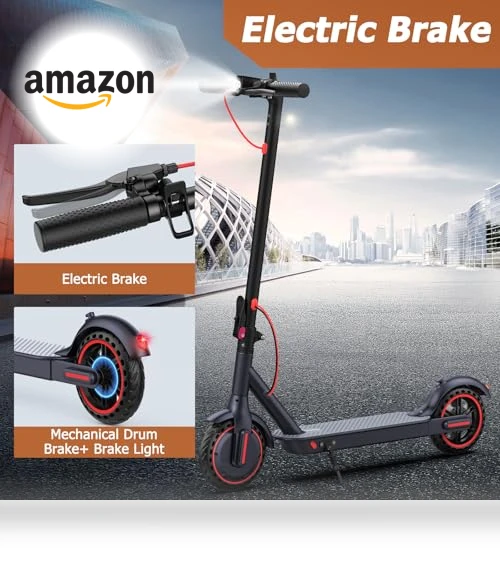Electric Scooter for Adults with 350W Motor, 281Wh Battery, 8.5" Tires, Up to 22 Miles Range — Electric Vehicles, Qlaway