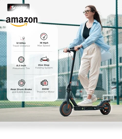 Electric Scooter for Adults with Cruise Control and Double Braking Systems — Electric Vehicles, iScooter