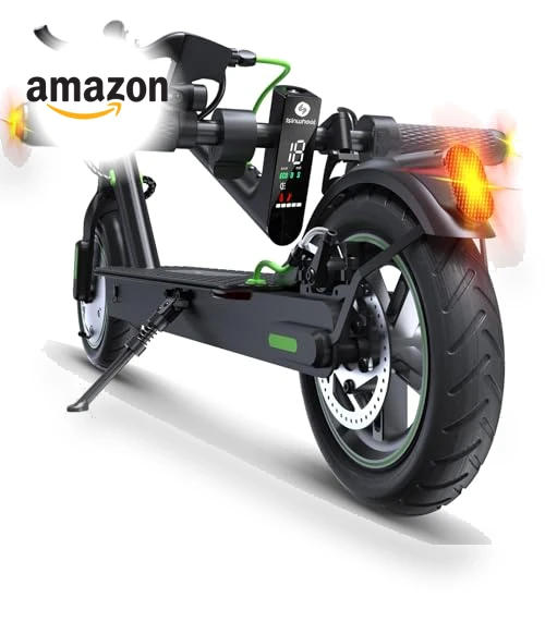 Electric Scooter for Adults with Long Range and Dual Shock Absorbers — Push Scooters, isinwheel