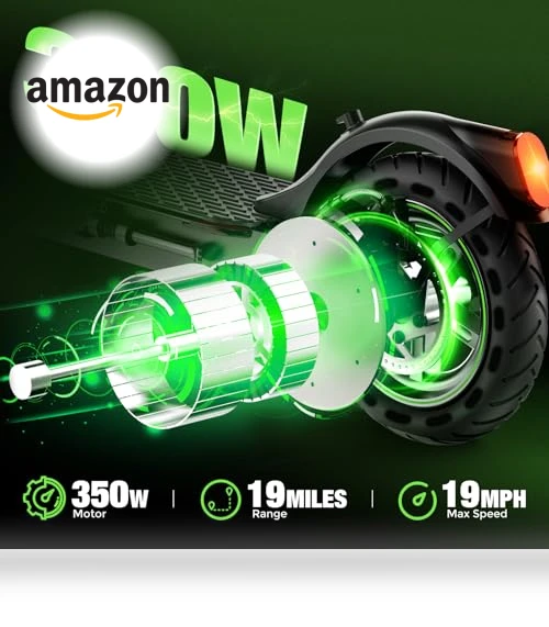 Electric Scooter for Adults with Long Range and Dual Shock Absorbers — Push Scooters, isinwheel