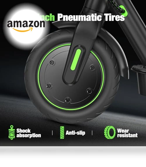 Electric Scooter for Adults with Long Range and Dual Shock Absorbers — Push Scooters, isinwheel