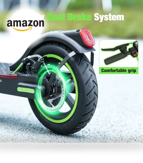 Electric Scooter for Adults with Long Range and Dual Shock Absorbers — Push Scooters, isinwheel