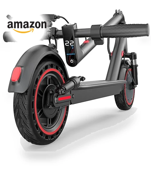 Folding Electric Scooter for Adults with Dual Braking and Suspension — Electric Vehicles, MAXSHOT