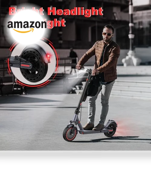Folding Electric Scooter for Adults with Dual Braking and Suspension — Electric Vehicles, MAXSHOT