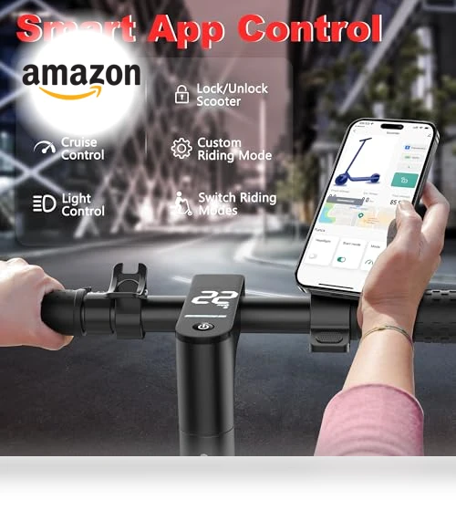 Folding Electric Scooter for Adults with Dual Braking and Suspension — Electric Vehicles, MAXSHOT