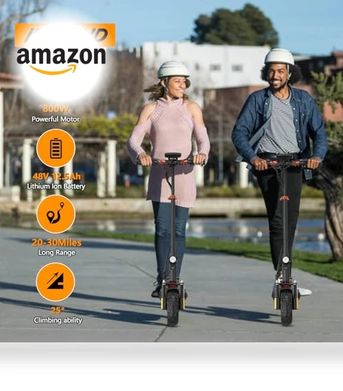 Electric Scooter with Seat 10" Off Road Pneumatic Tires Long Range Motorized e-Scooter — Electric Vehicles, IENYRID