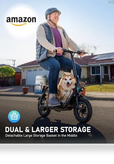 Electric Scooter with Seat, 550W Motor, 18.6MPH Top Speed, 20 Miles Range — Electric Vehicles, URBANMAX