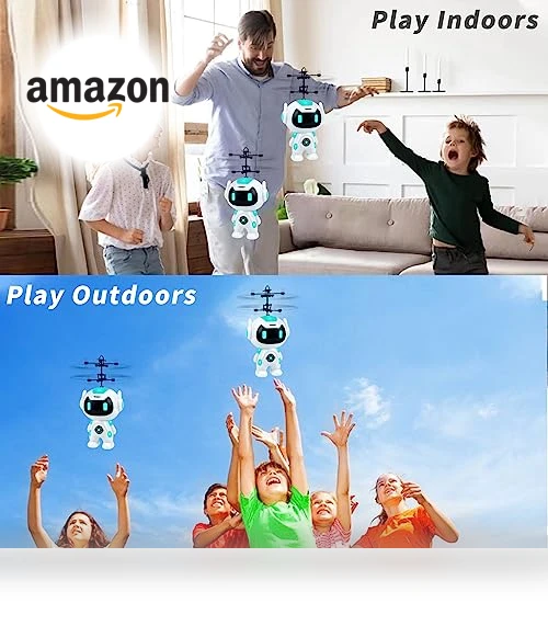 RC Flying Ball Drone for Kids - Remote Control Helicopter Toy — Interactive Figures & Robots, Ynybusi