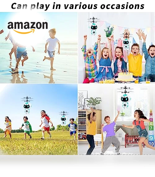 RC Flying Ball Drone for Kids - Remote Control Helicopter Toy — Interactive Figures & Robots, Ynybusi