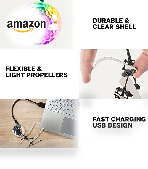 Flying Orb Ball Toy Hand Operated Spinner Drones for Kids - Mini UFO Drone Toys with Remote — Drones & UAV Technology, Force1