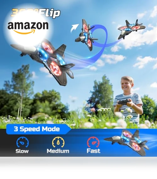 Foam RC Airplane Drone for Kids with Auto Hovering and 360° Flip — Flying Toys, HOLYFUN