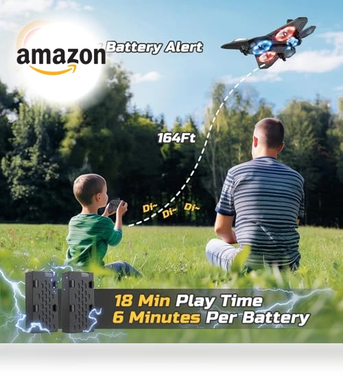 Foam RC Airplane Drone for Kids with Auto Hovering and 360° Flip — Flying Toys, HOLYFUN