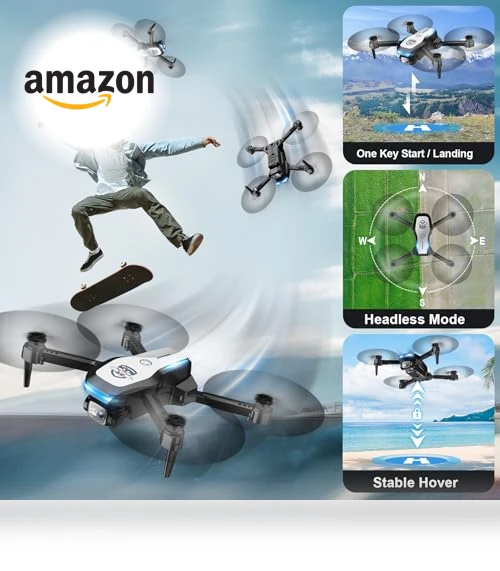 1080P FPV Foldable Drone with Camera for Beginners — Drones, Velcase