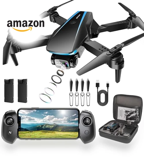 1080P HD Foldable Mini Drone with Camera for Kids and Adults — Drones, Oddire