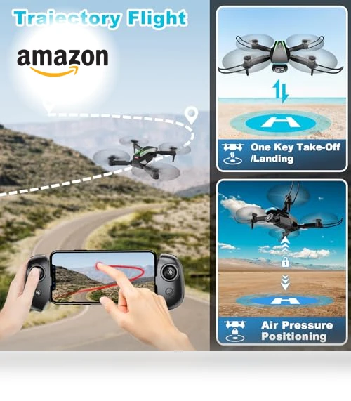 1080P HD Foldable Mini Drone with Camera for Kids and Adults — Drones, Oddire
