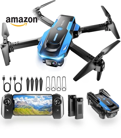 Foldable Drone with 1080P Camera - Voice & Gesture Control, 3D Flip, Beginner-Friendly — Drones & UAV Technology, RELIDOL