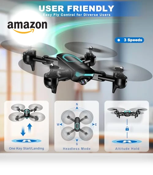 Foldable Drone with 1080P Camera for Kids and Adults — Drones & UAV Technology, REDRIE