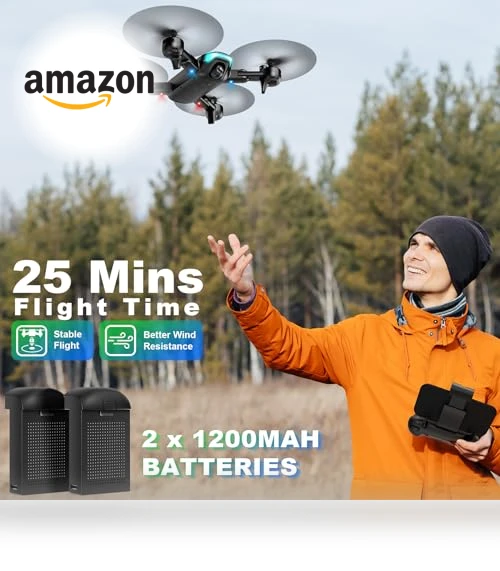 Foldable Drone with 1080P Camera for Kids and Adults — Drones & UAV Technology, REDRIE