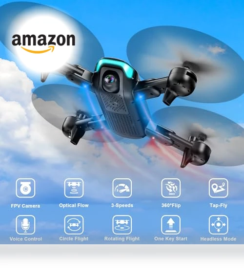 Foldable Drone with 1080P Camera for Kids and Adults — Drones & UAV Technology, REDRIE