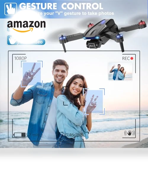 Foldable HD FPV Mini Drone with 1080P Camera — Drones & UAV Technology, Naseto