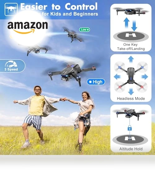 Foldable HD FPV Mini Drone with 1080P Camera — Drones & UAV Technology, Naseto