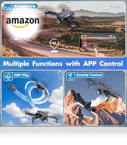 Foldable HD FPV Mini Drone with 1080P Camera — Drones & UAV Technology, Naseto