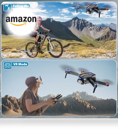 Foldable HD FPV Mini Drone with 1080P Camera — Drones & UAV Technology, Naseto