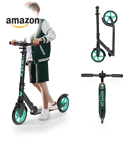 Foldable Kick Scooter with 8IN Wheels for Kids, Teens & Adults — Push Scooters, WAYPLUS