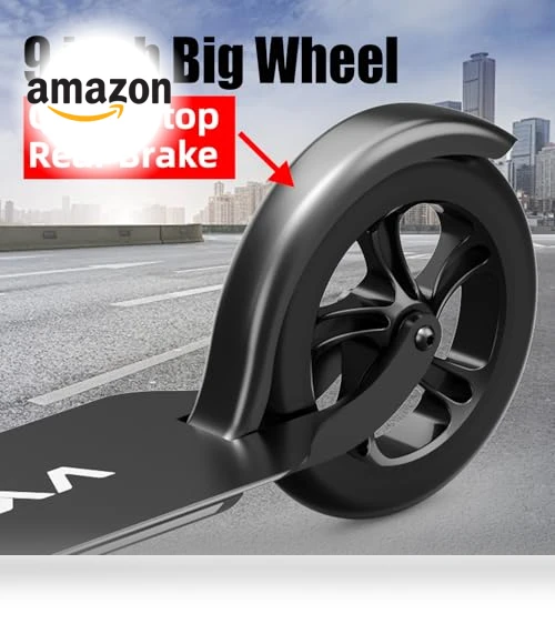Folding Adjustable Adult Scooter with Big Wheels — Push Scooters, LEEYV