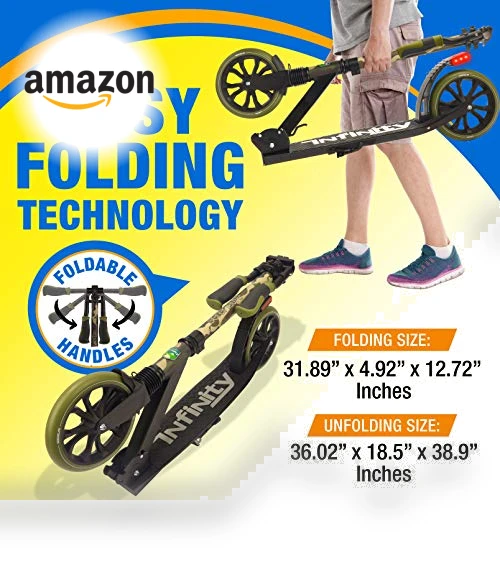 Adjustable T-Bar Handlebar Kick Scooter for Adults and Kids — Push Scooters, SereneLife