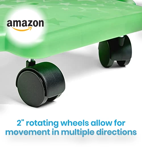 Green Indoor Scooter Board with Handles for Kids — Balance Bikes, hand2mind