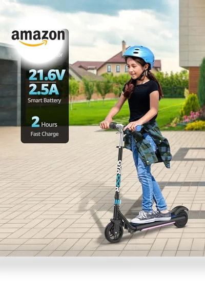 Electric Scooter for Kids with LED Display and Adjustable Speed — Electric Vehicles, Gyroor