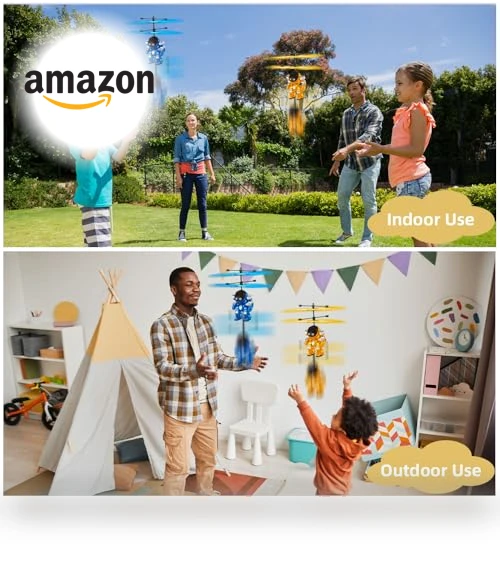 Hand Controlled Drone Toy with LED Light for Kids — Interactive Learning Devices, BYIUA