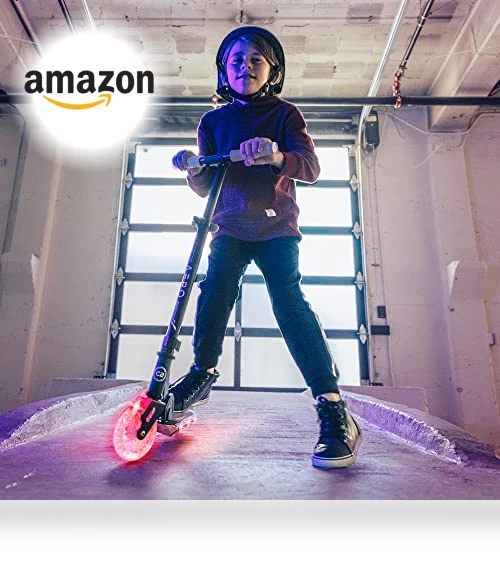 Dynamic Light Up Kick Scooter for Kids with Adjustable Handlebar — Push Scooters, AERO MOBILITY