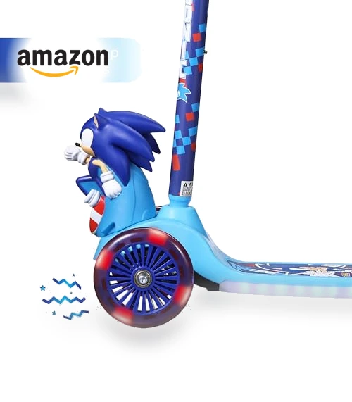3 Wheeled Self-Balancing Kick Scooter for Kids with Light Up Wheels — Balance Bikes, Voyager