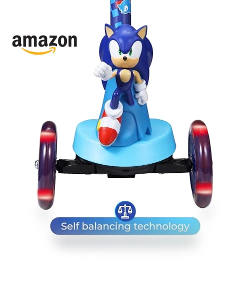 3 Wheeled Self-Balancing Kick Scooter for Kids with Light Up Wheels — Balance Bikes, Voyager