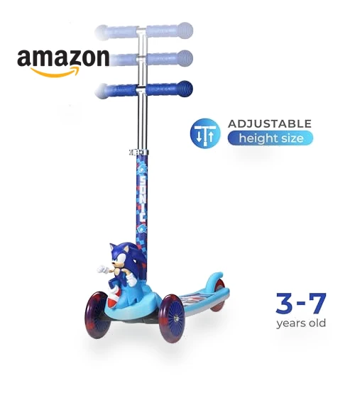 3 Wheeled Self-Balancing Kick Scooter for Kids with Light Up Wheels — Balance Bikes, Voyager