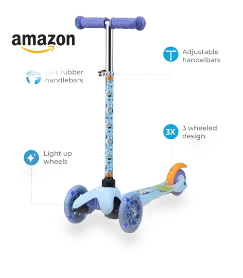Self Balancing Kick Scooter with Light Up Wheels for Kids — Balance Bikes, Voyager