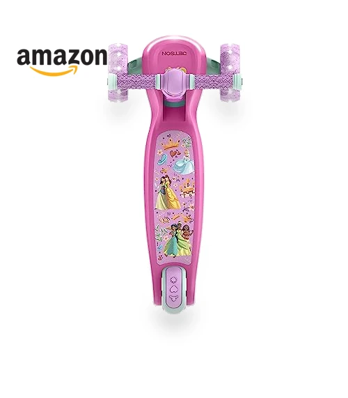 Character Kids Kick Scooter with LED Lights and Light-Up Wheels — Push Scooters, Jetson
