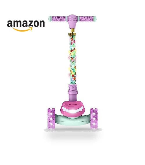 Character Kids Kick Scooter with LED Lights and Light-Up Wheels — Push Scooters, Jetson