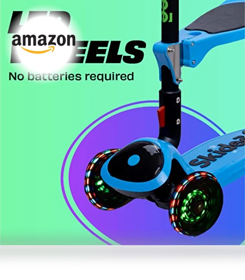 Adjustable Height Foldable Scooter with Removable Seat for Kids — Push Scooters, SKIDEE