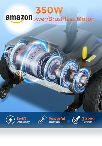 30 Mile Long Range Travel Mobility Scooter for Adults & Seniors — Mobility Scooters, MOVEMAGIC