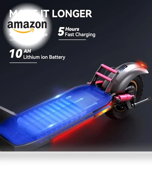 Electric Scooter with Seat for Adults, 28 Mph Max Speed & 31 Miles Max Range — Push Scooters, LET IT GO