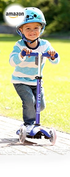 Mini Deluxe Three Wheeled Scooter for Kids — Balance Bikes, Micro