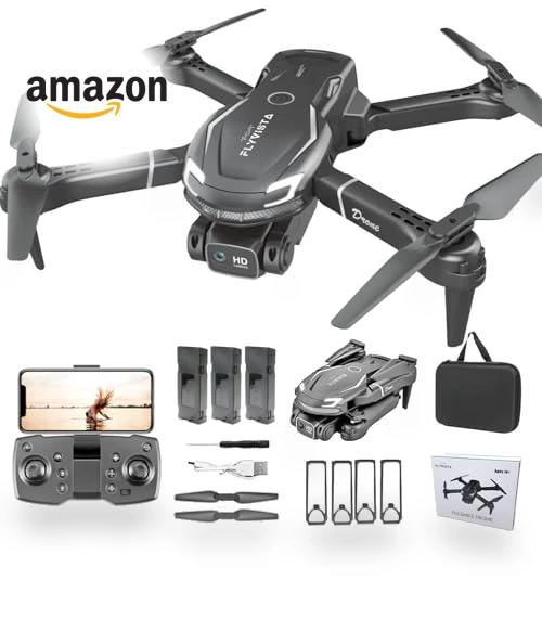 Mini Drone with Camera, 1080P FPV, 3 Batteries, Remote Control — Drones, FLYVISTA