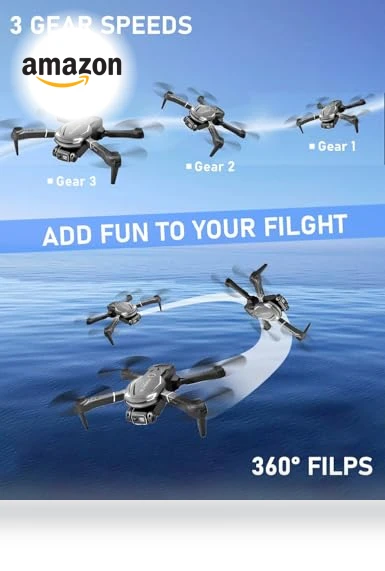 Mini Drone with Camera, 1080P FPV, 3 Batteries, Remote Control — Drones, FLYVISTA