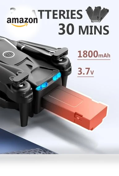 Mini Drone with Camera, 1080P FPV, 3 Batteries, Remote Control — Drones, FLYVISTA