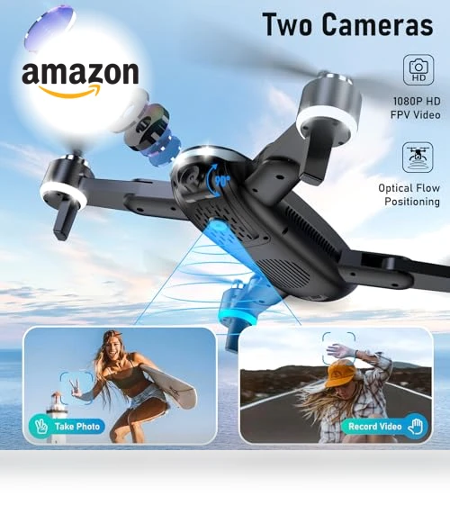 Mini Drone with 1080P HD FPV Camera, Brushless Motor, Foldable Design — Drones, ALTITACO